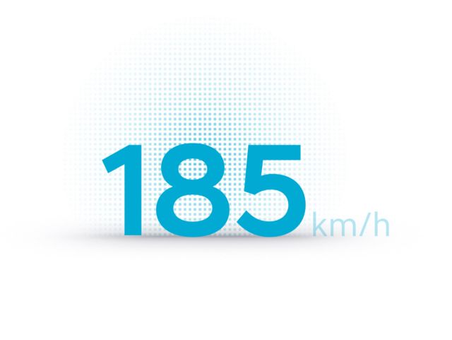 Elektromobil Hyundai IONIQ 5 dosahuje maximální rychlosti 185 km/h.